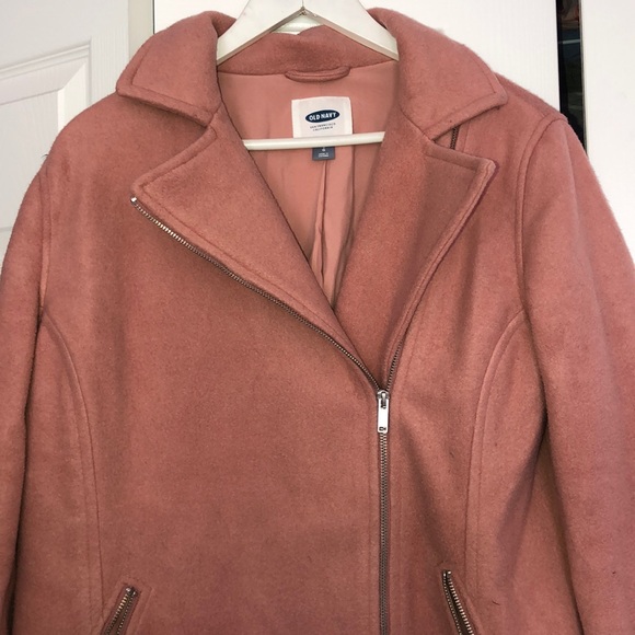Old navy Moto style pea coat - Picture 2 of 3